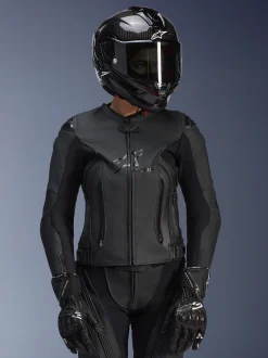Women Stella GP Plus V4 Leather Jacket